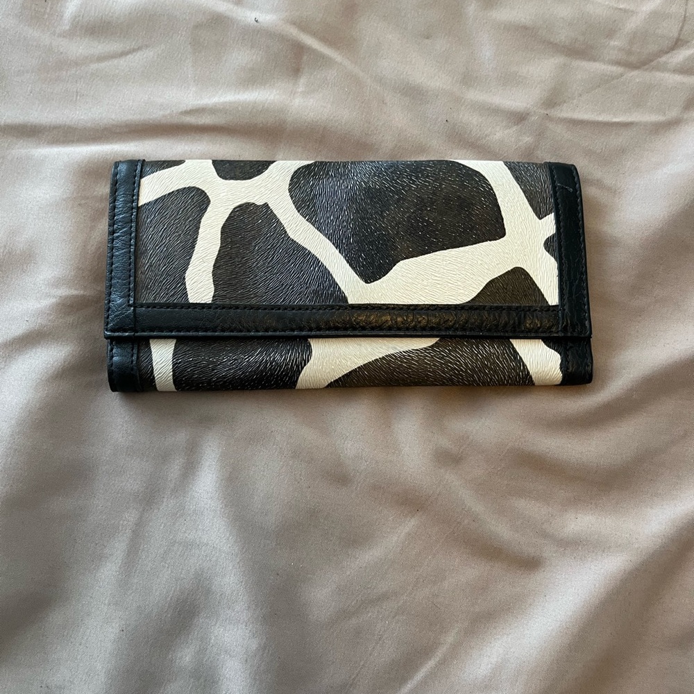 Black and White Animal Print Wallet